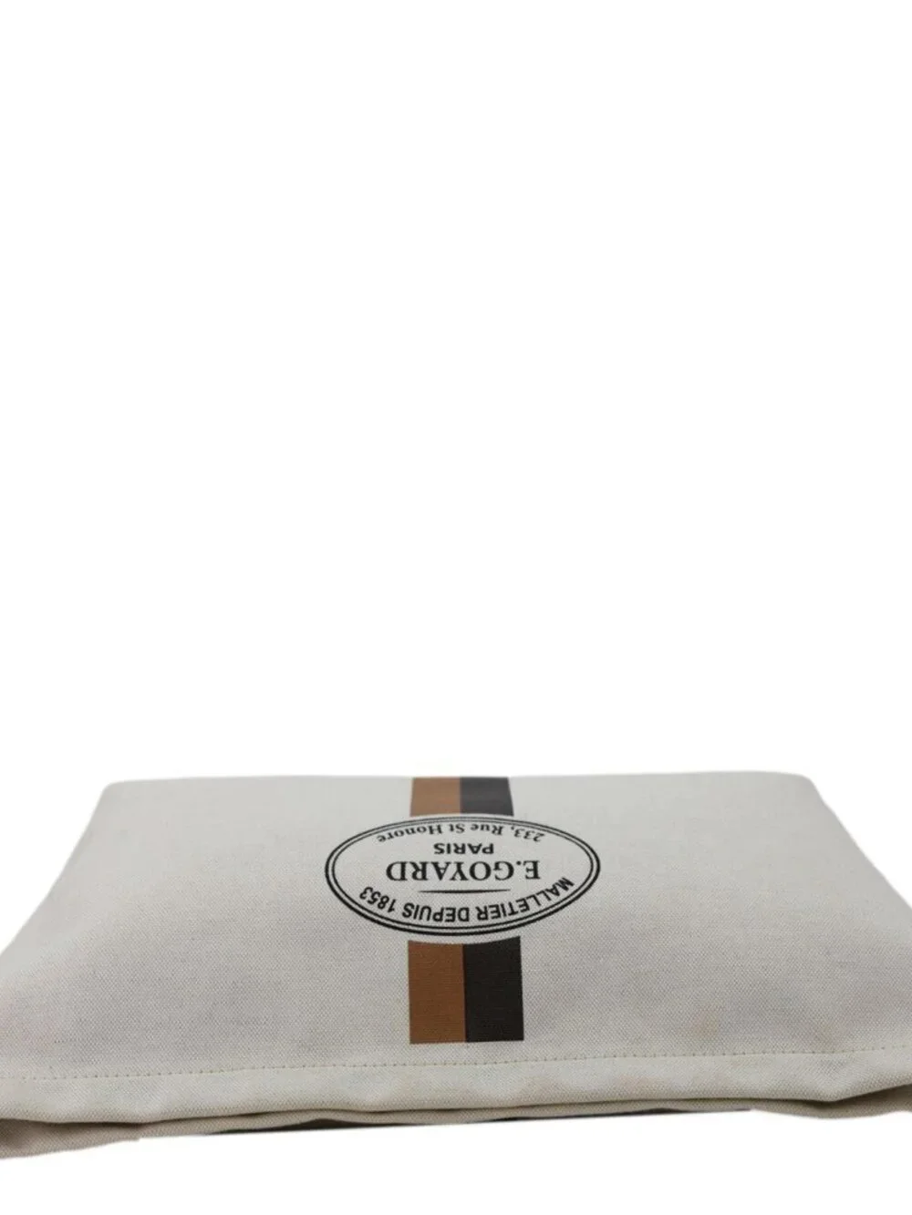 Goyard  Necessaire Cotton Canvas Organizer Pouch Off White